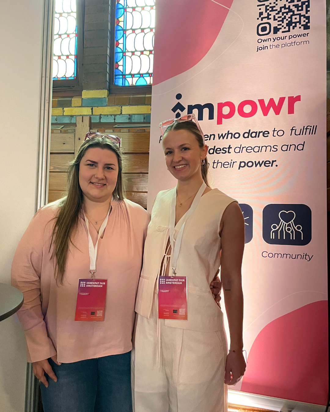 impowr booth on launch day
